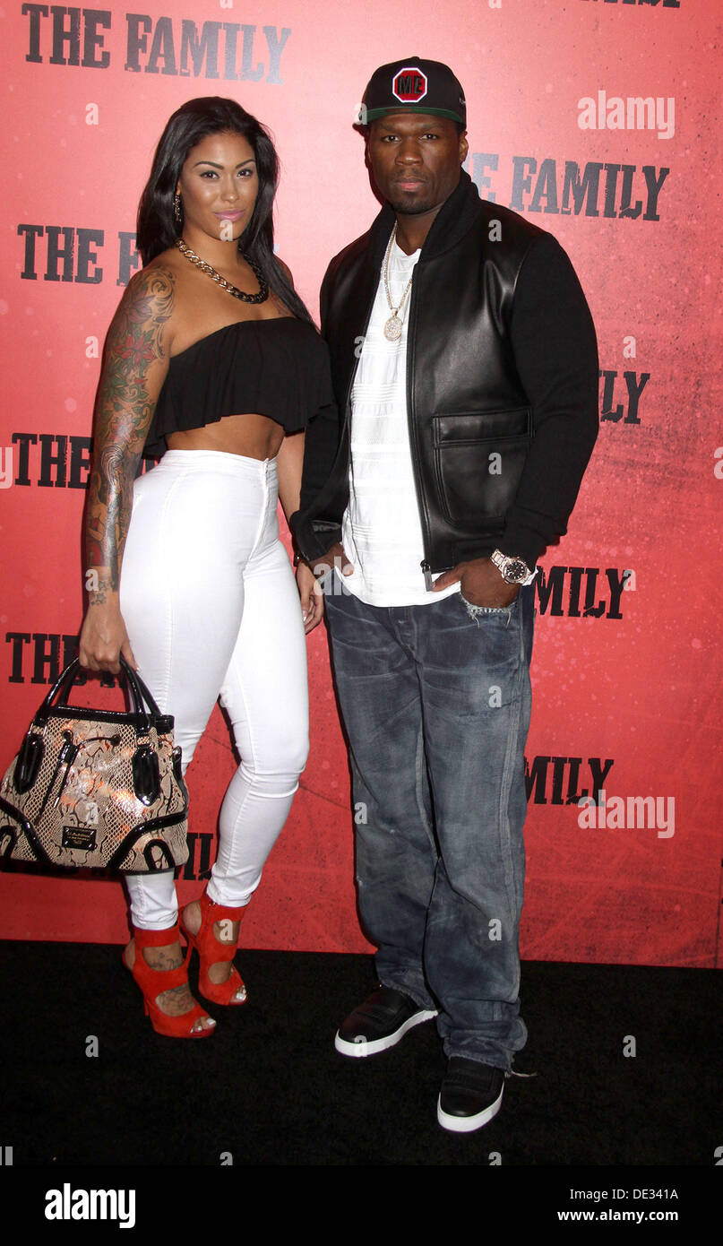 New York, New York, USA. 10th Sep, 2013. CURTIS JACKSON (50 CENT) and HOLLY  attend the world premiere of 'The Family' held at the AMC Lincoln Square  Theater. Credit: Nancy Kaszerman/ZUMAPRESS.com/Alamy Live