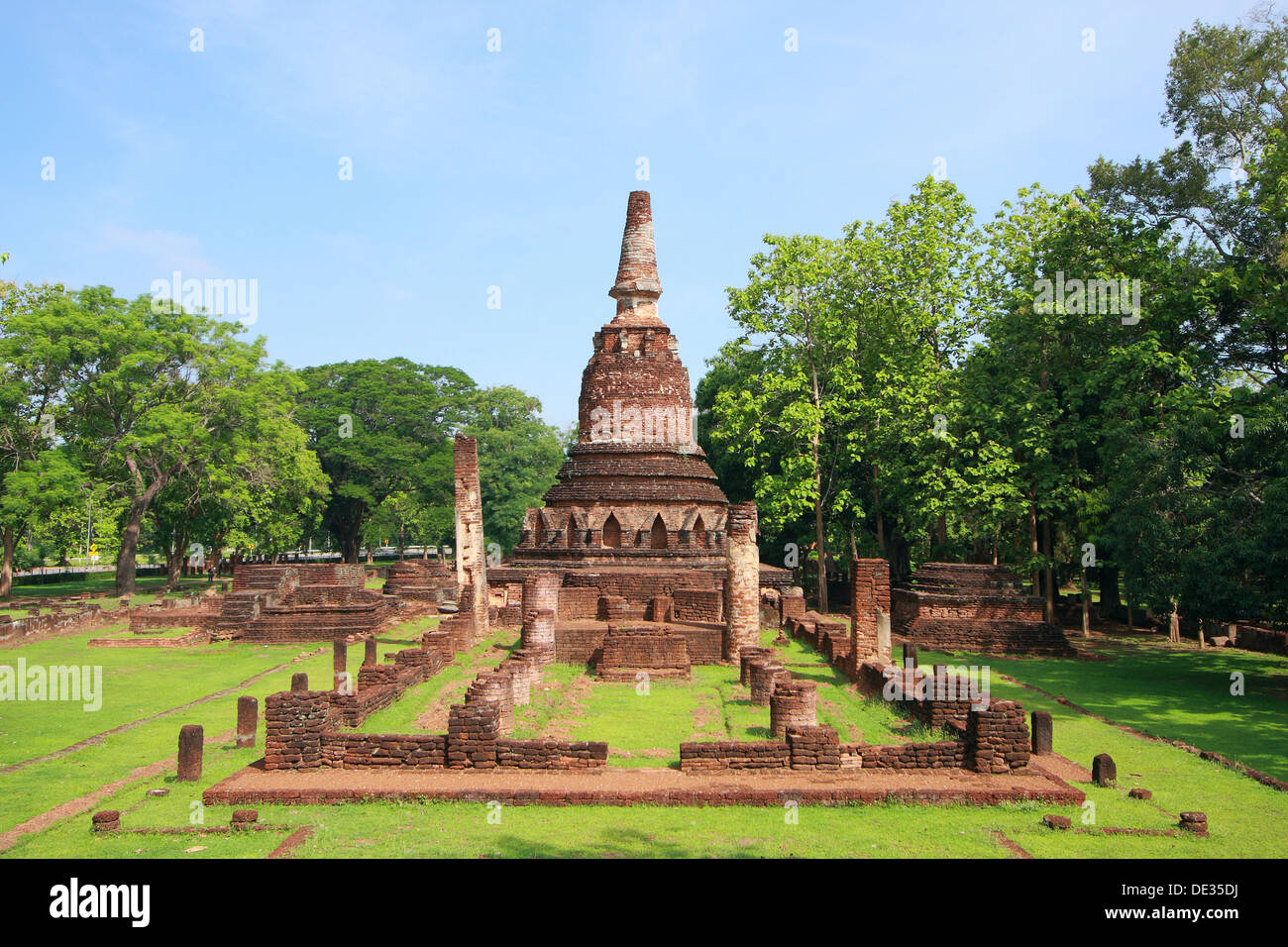 Phra Kaeo temple, Kamphaengphet Historical Park, Kamphaengphet, Thailand Stock Photo