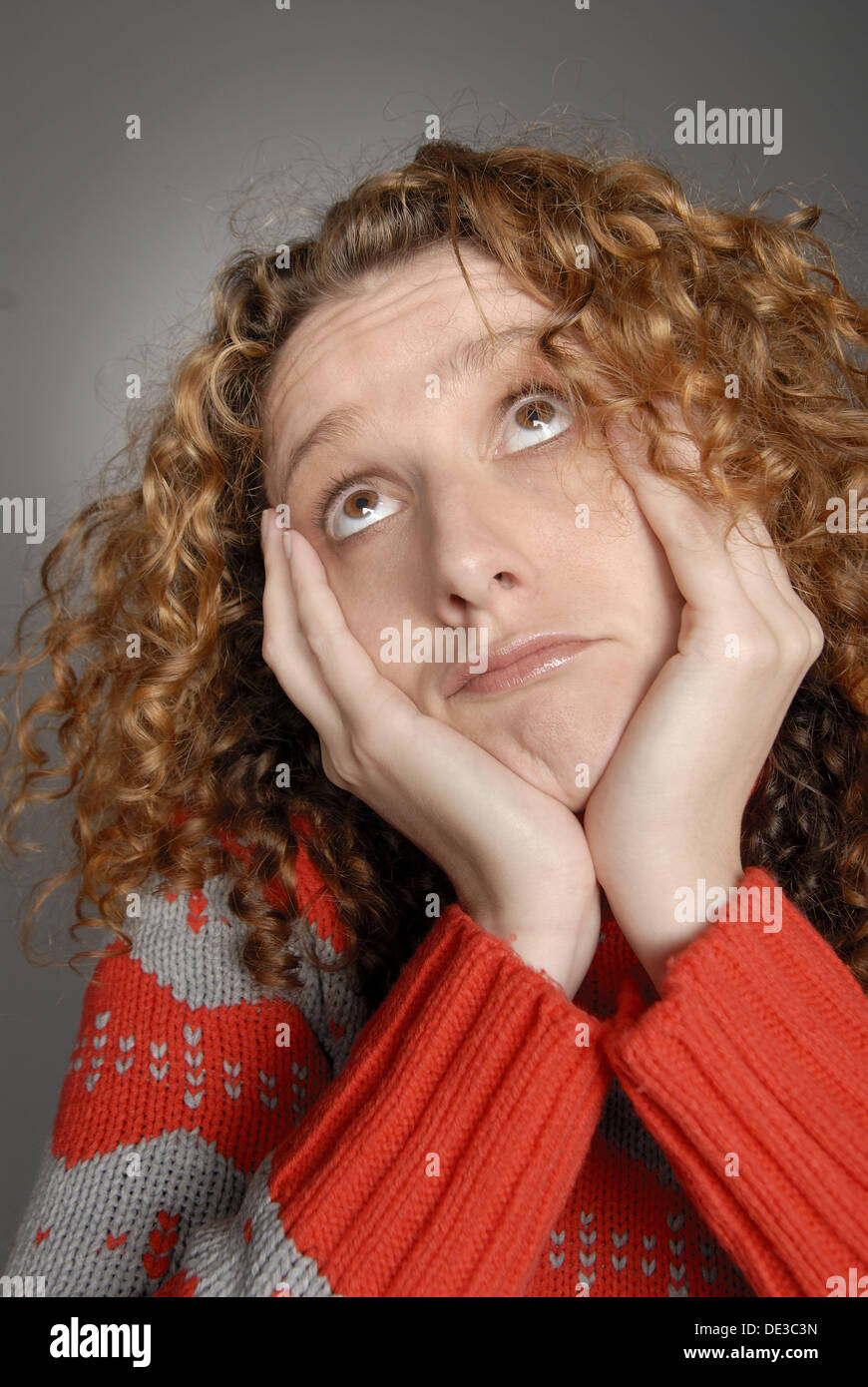 Woman, ethnic background half Basc (Spanish), half English Stock Photo