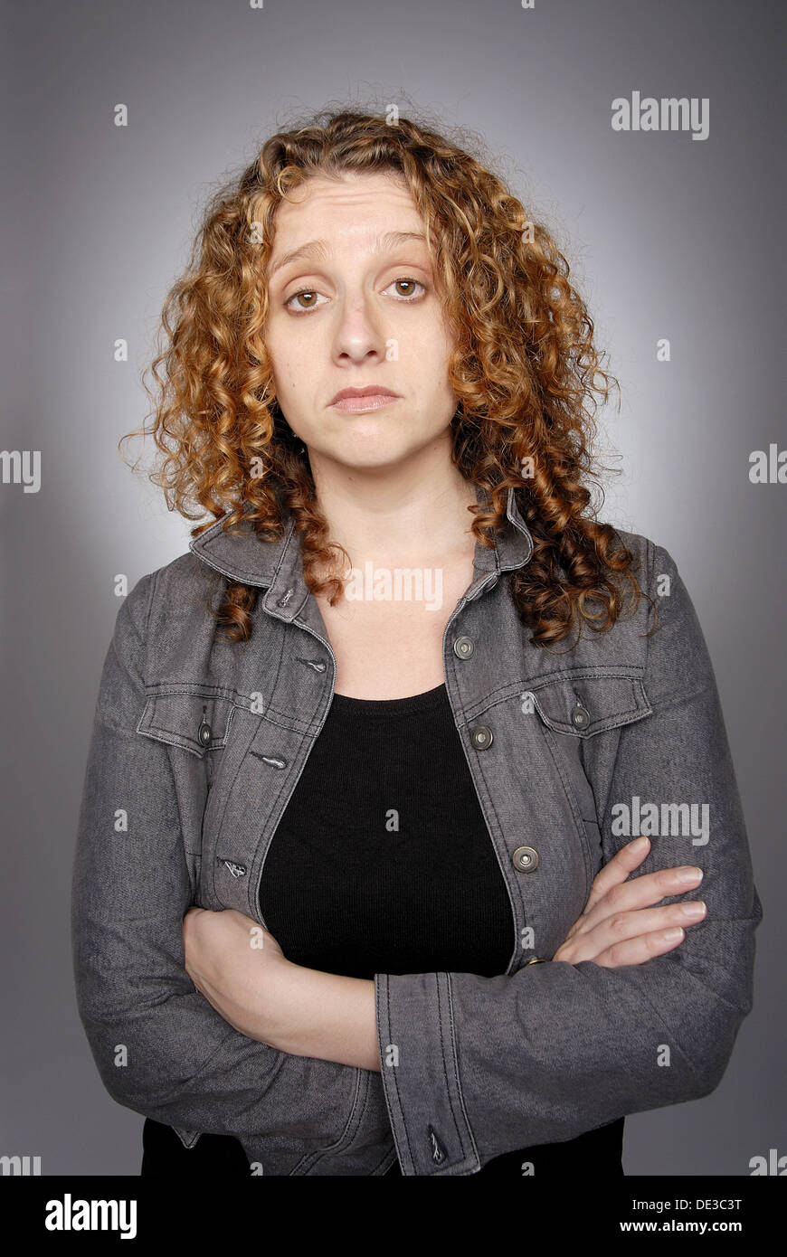 Woman, ethnic background half Basc (Spanish), half English Stock Photo