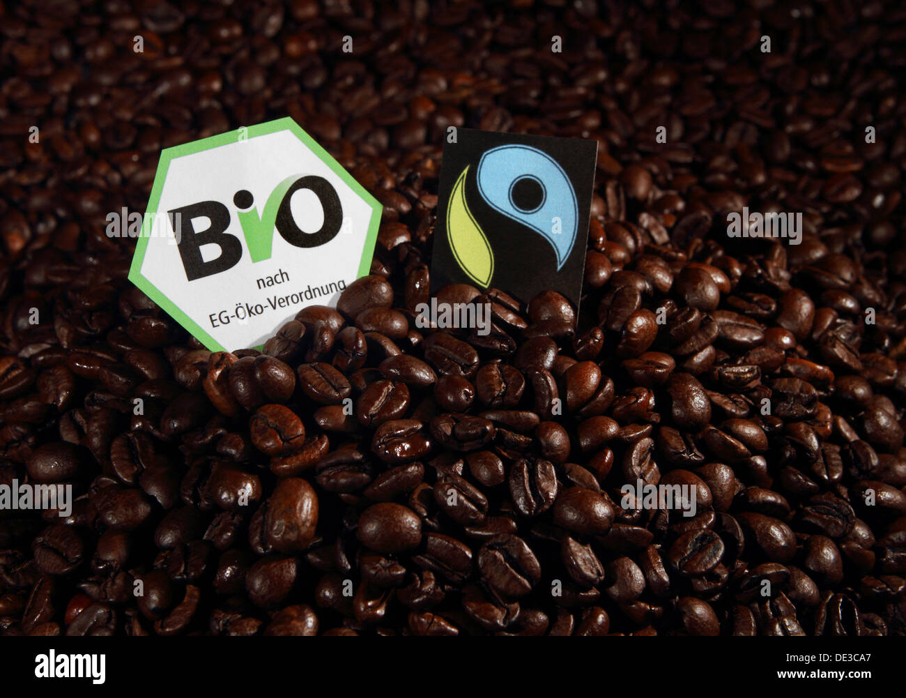 Fair trade coffee logo hires stock photography and images Alamy