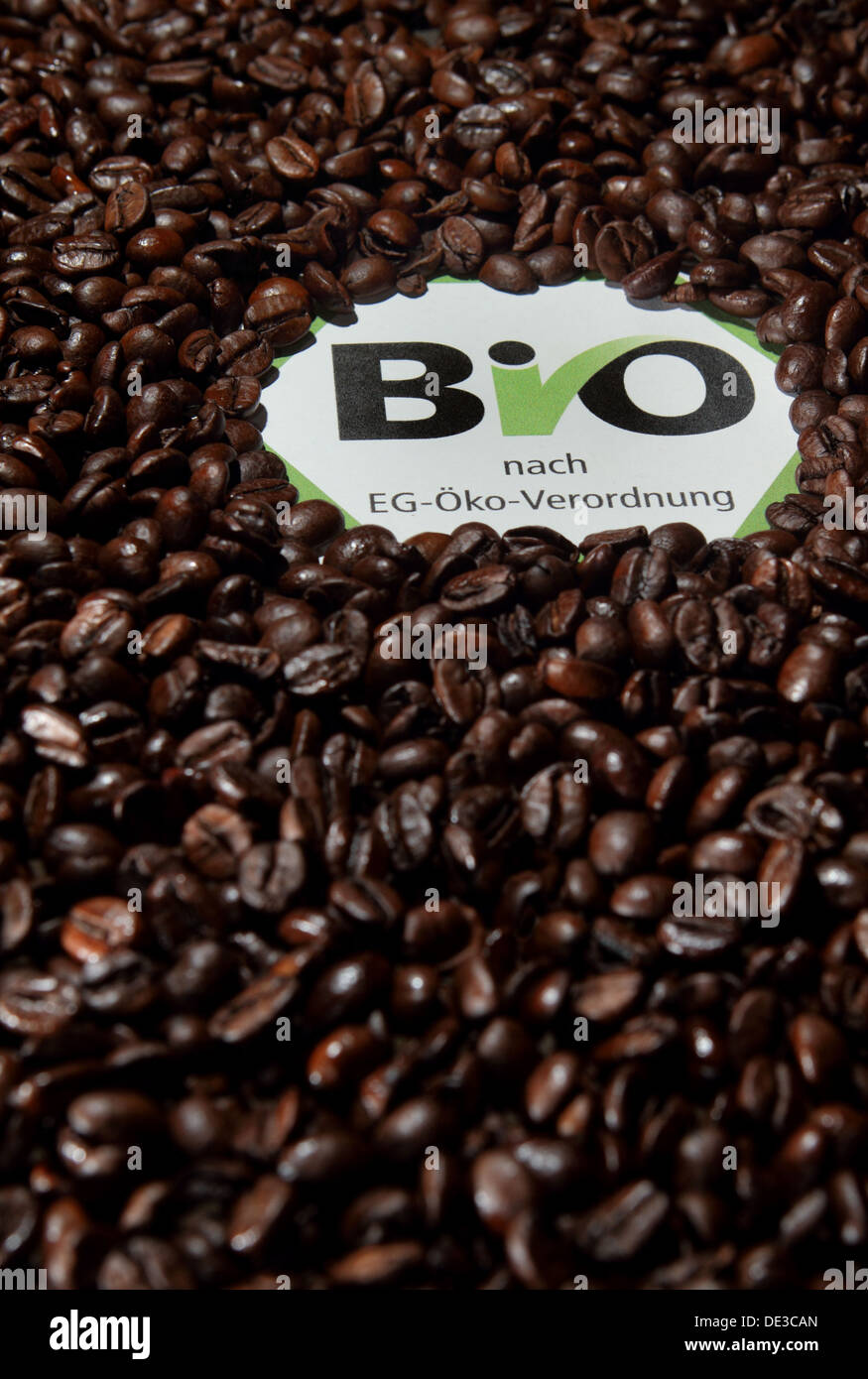 Berlin, Germany, Coffee Beans with EU organic label Stock Photo Alamy