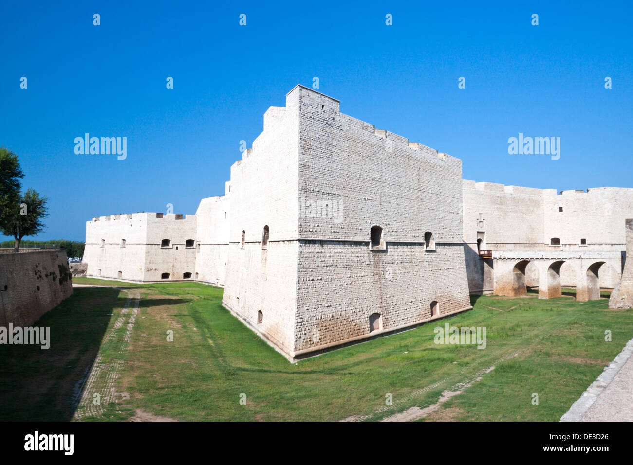 Majestic norman castle in a sunny day. Barletta, Italy Stock Photo