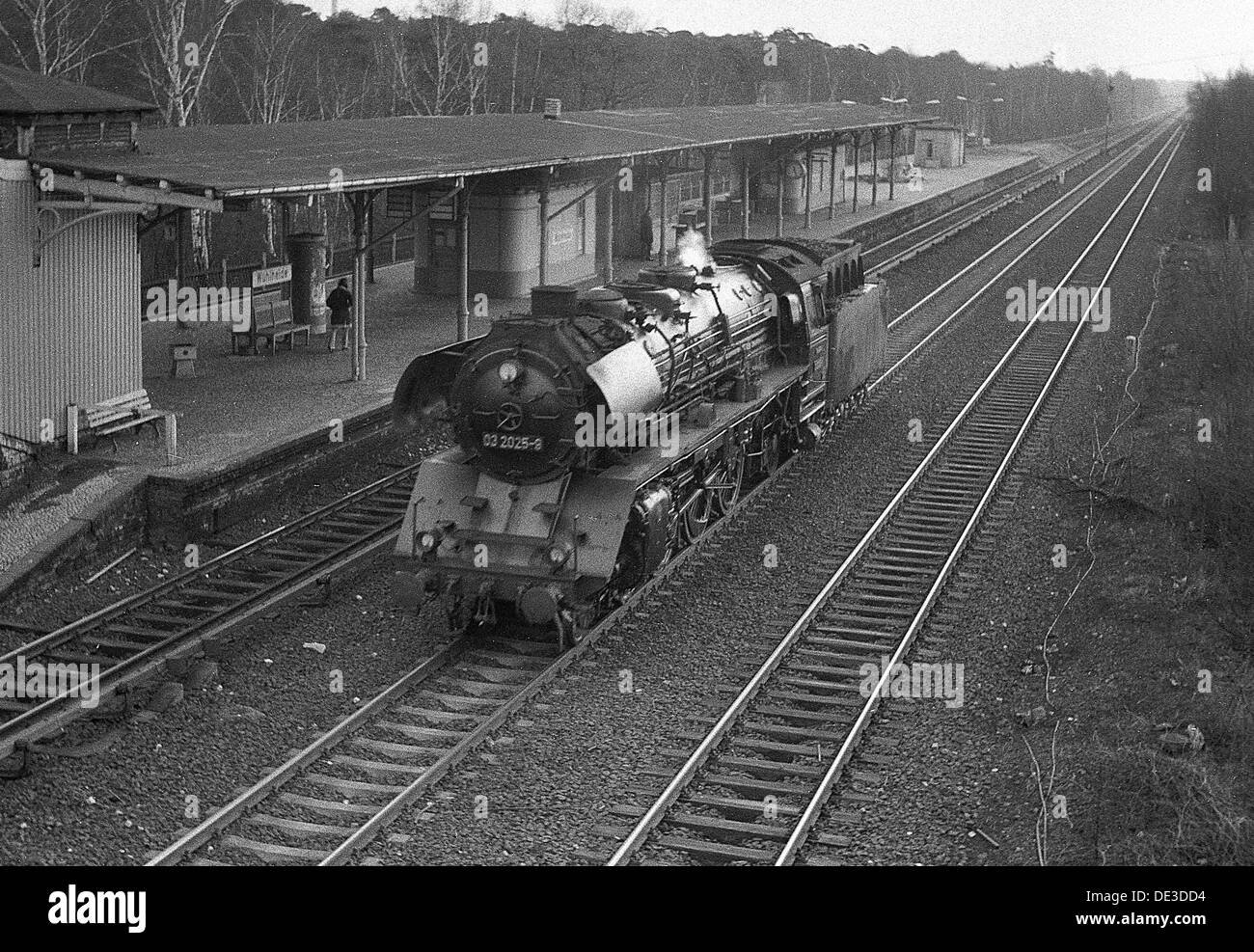 Berlin, GDR, steam 03 2025 in Berlin Wuhlheide Stock Photo