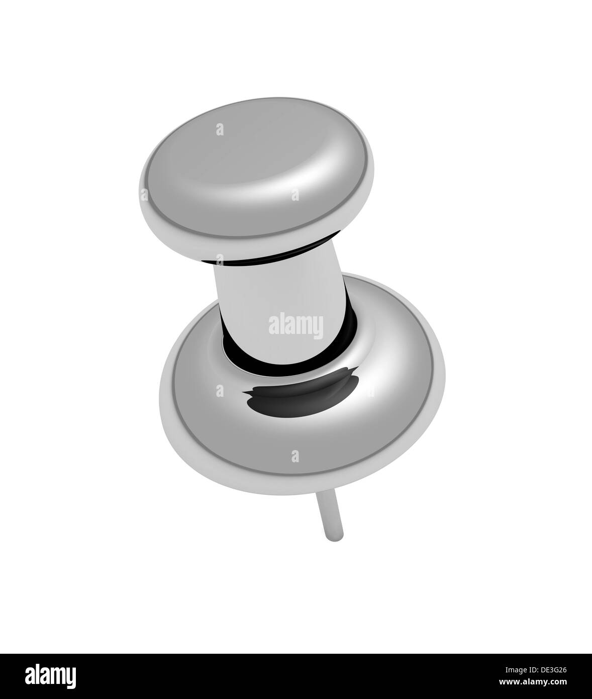 Thumbtack isolated on white background Stock Photo Alamy