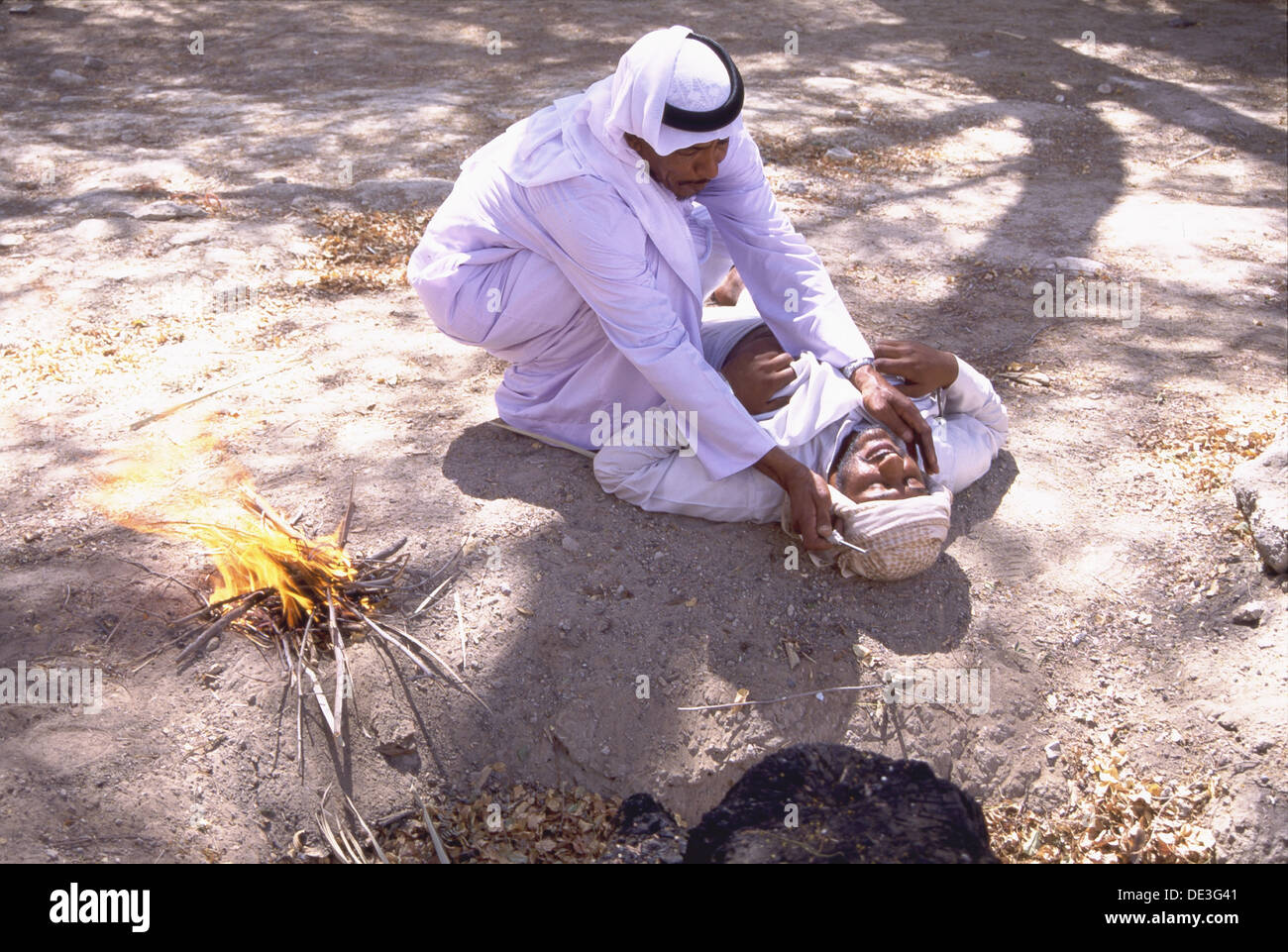Burning or cauterizing with hot irons Stock Photo Alamy