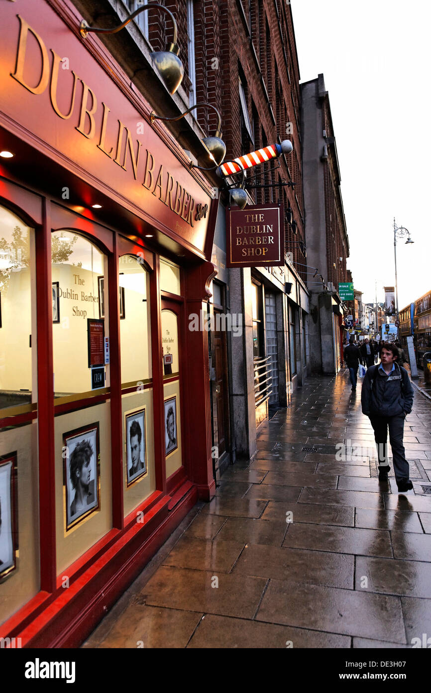 Dublin Barber Mens Hairdresser, Dublin Ireland Stock Photo Alamy