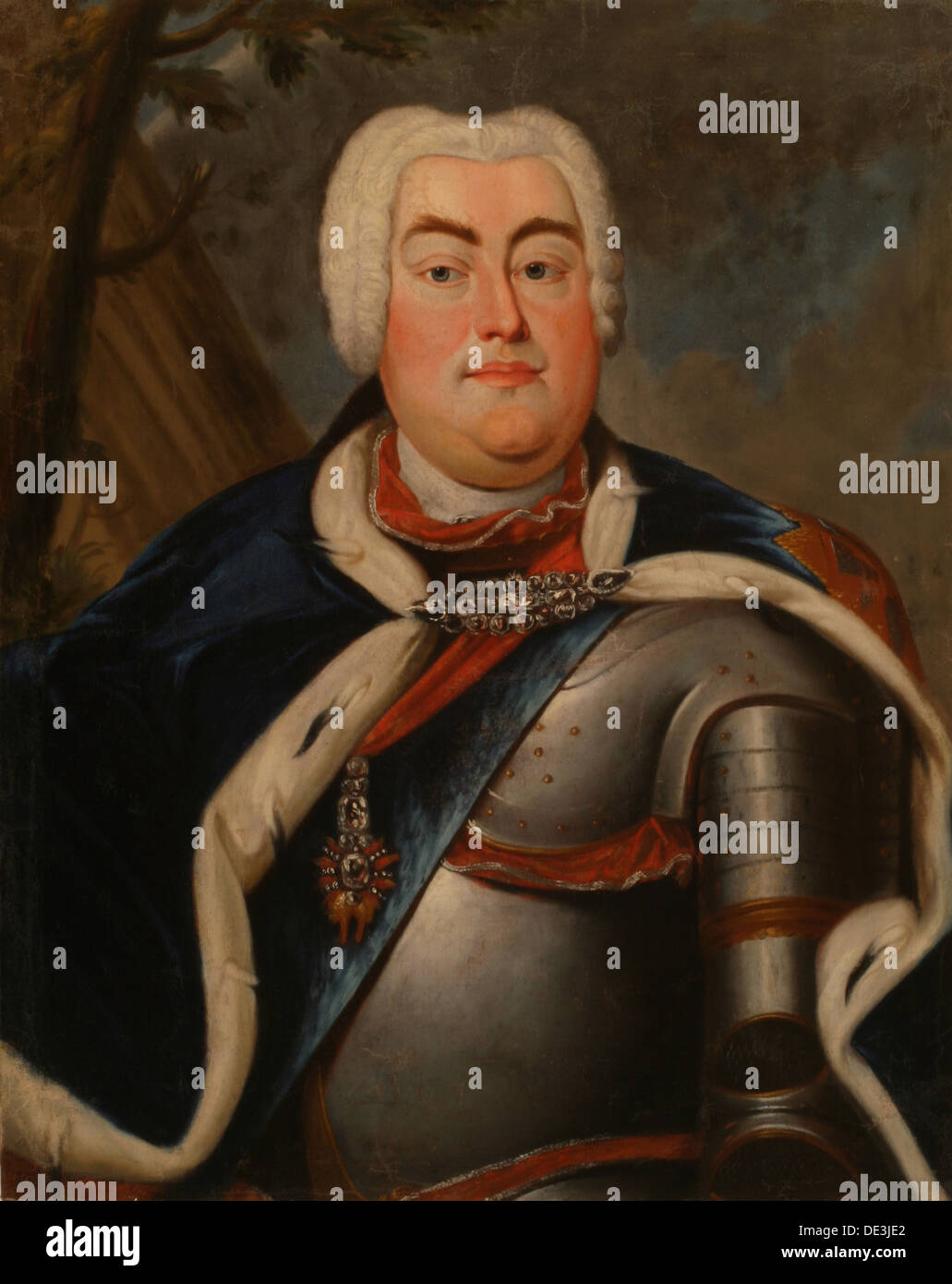 Portrait of Augustus III of Poland. Artist: Anonymous Stock Photo