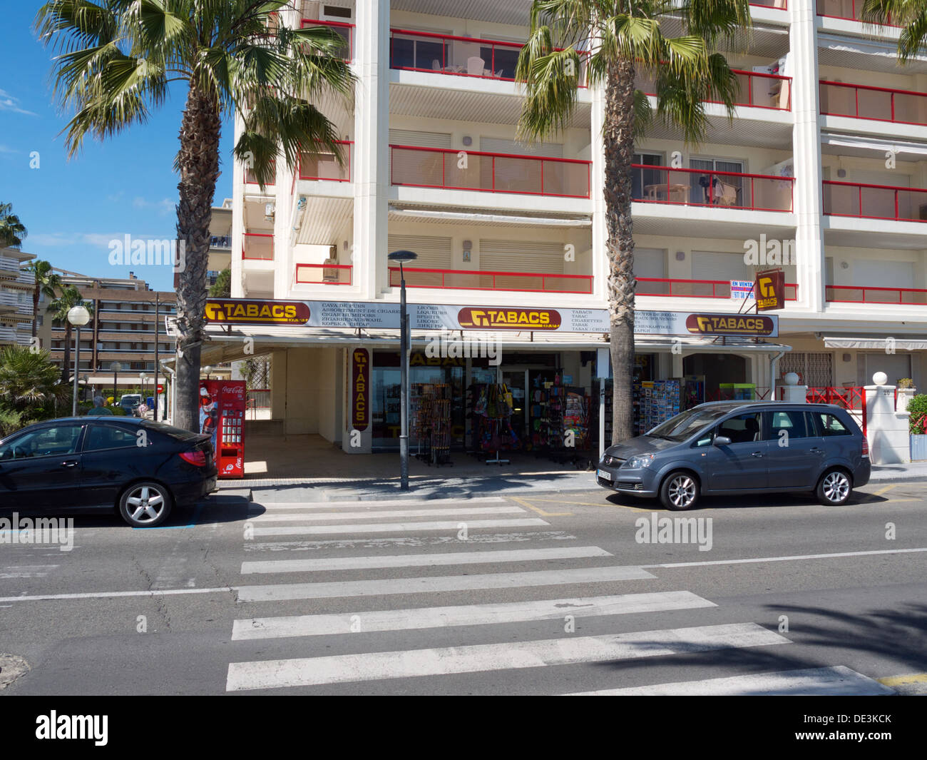 cigarettes salou Tobacco (tabacos) shop in spain Stock Photo