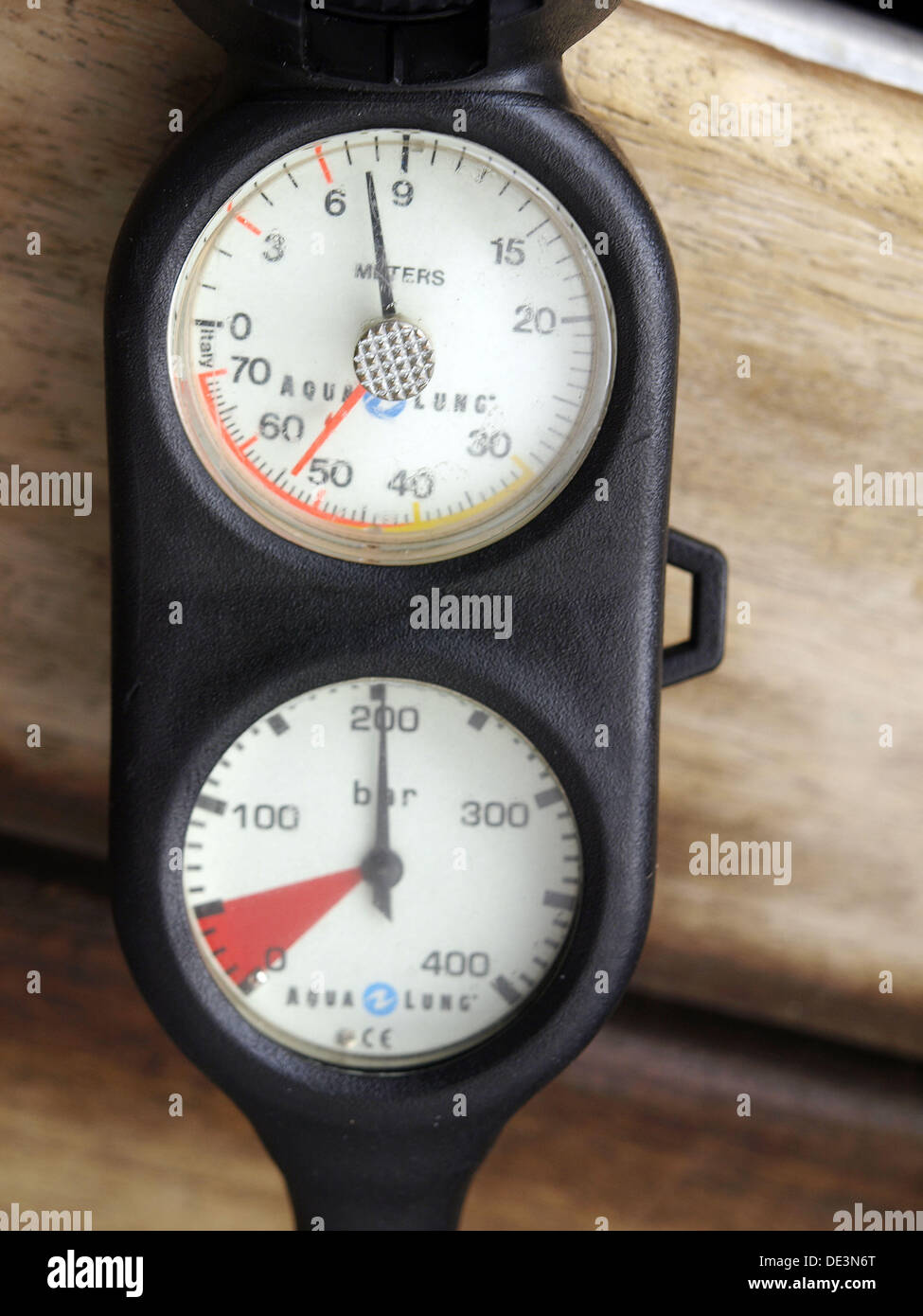Diving depth gauge Stock Photo Alamy