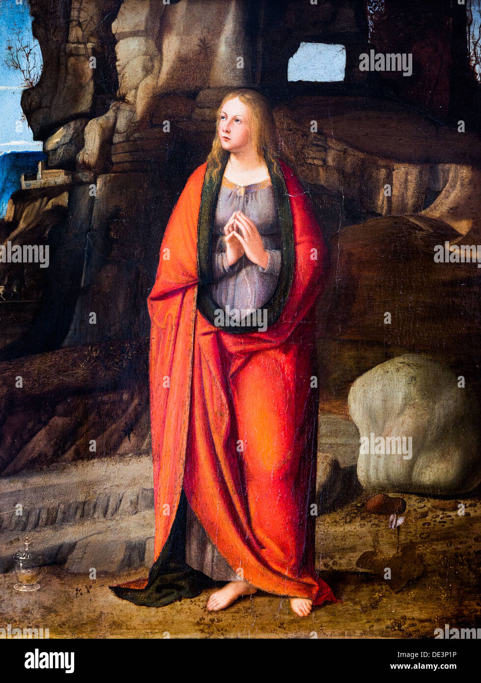 16th century  -  Penitent Saint Magdalene, around 1515 - Marco Basaiti Philippe Sauvan-Magnet / Active Museum Stock Photo