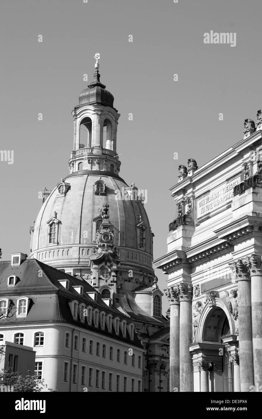 Dresden frauenkirche Black and White Stock Photos & Images Alamy