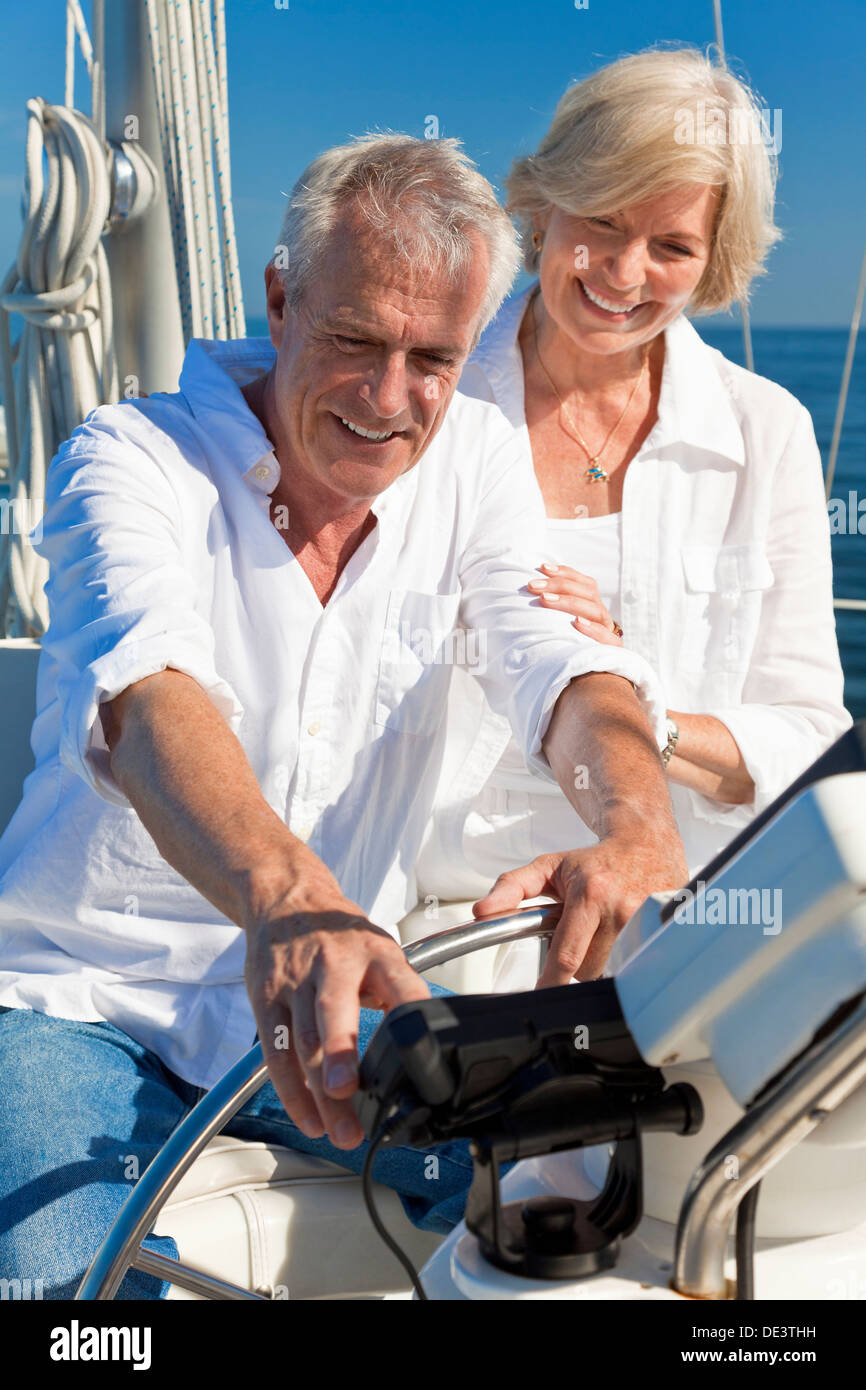 Woman wheel boat hi-res stock photography and images - Alamy