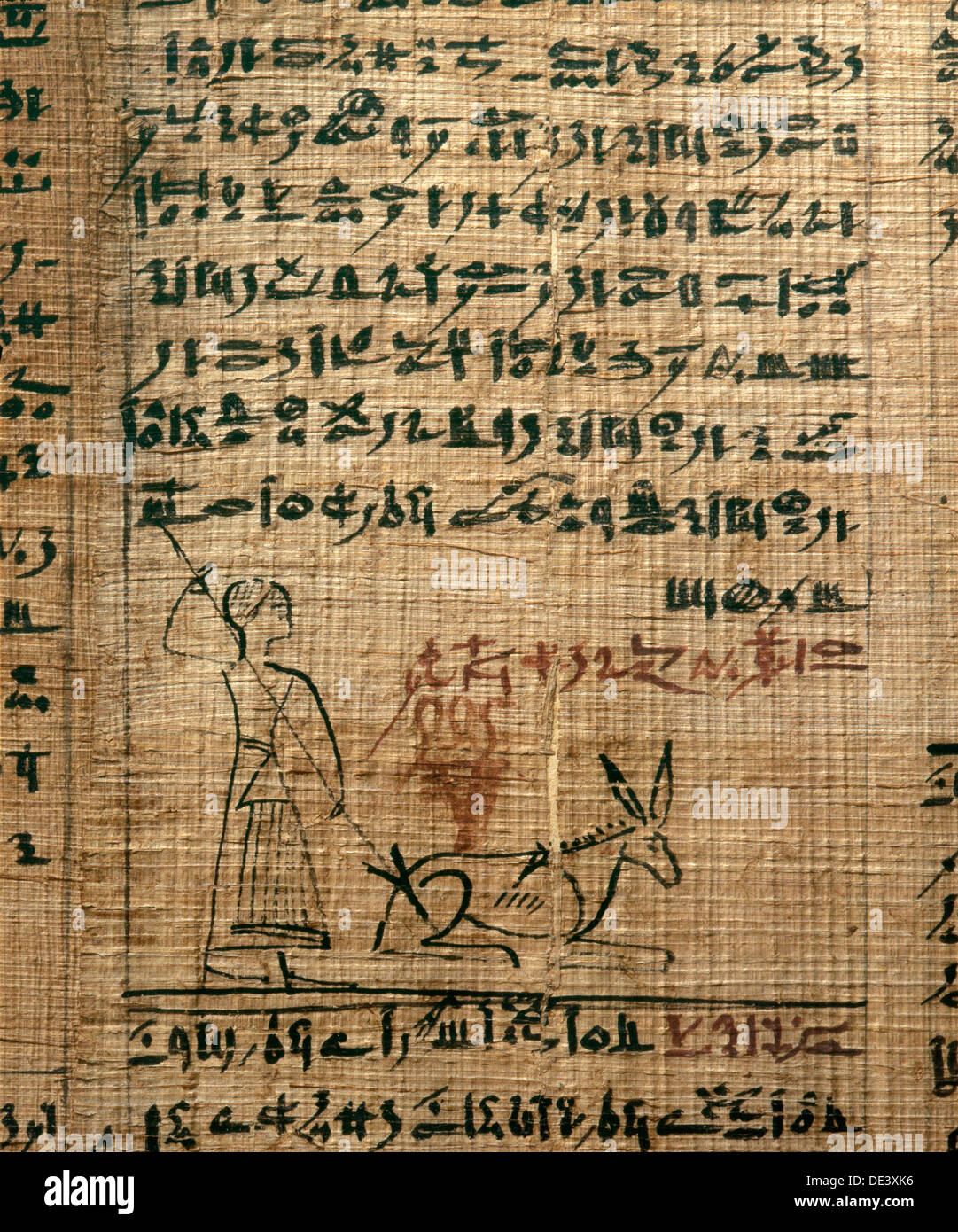 A Fragment Of A Funerary Papyrus Of Kahapa With A Text From The Book Stock Photo Alamy