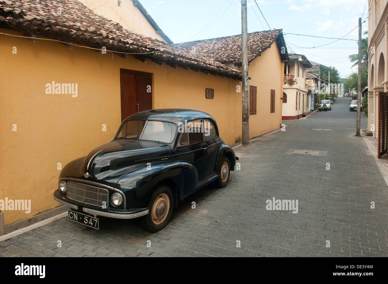 classic car in the UNESCO World Heritage city of Galle, Sri Lanka Stock