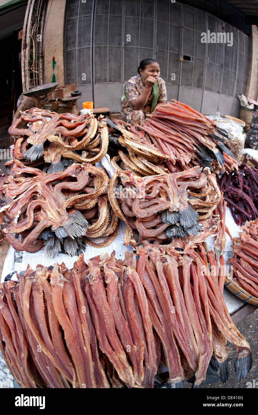 Myanmar dry fish market hires stock photography and images Alamy