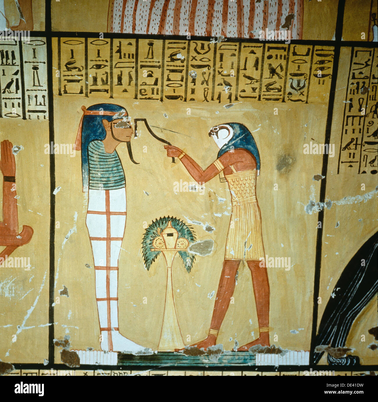 Egyptian mummification painting hi-res stock photography and
