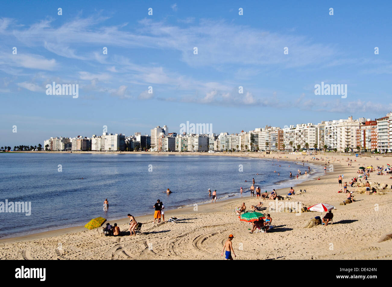 Pocitos Beach Montevideo Uruguay Stock Photo Alamy