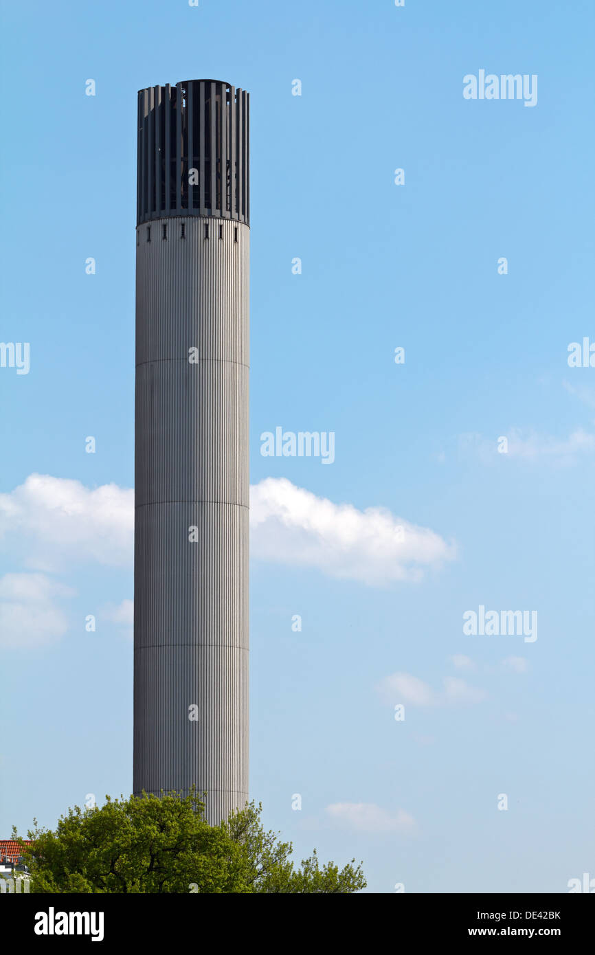 Berlin, Germany, a factory chimney Stock Photo