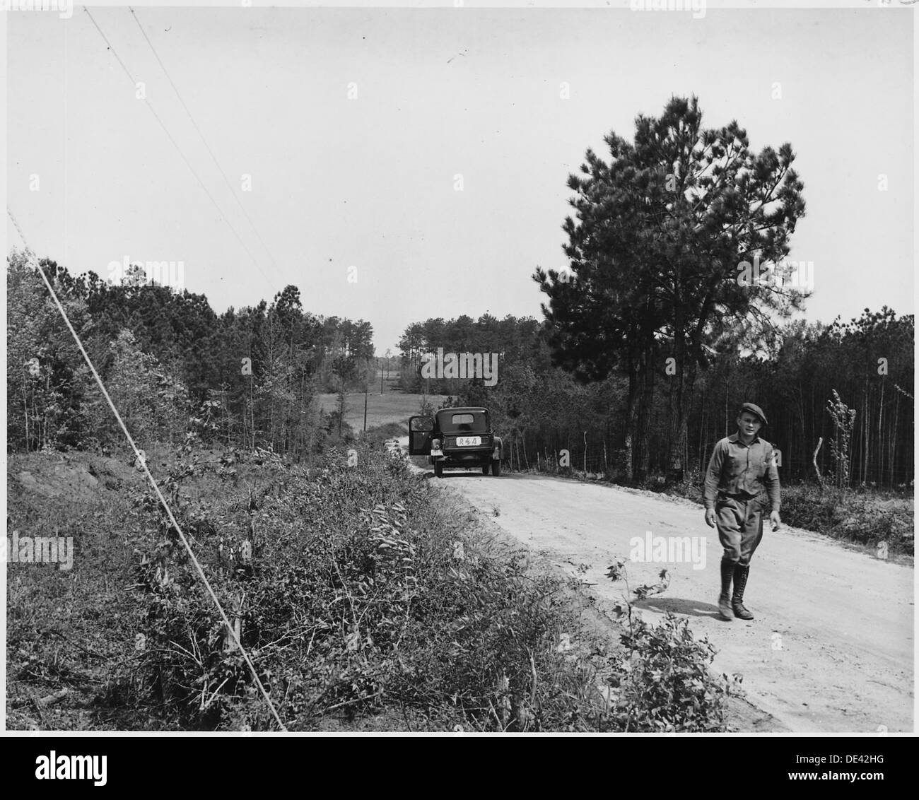Newberry County, South Carolina. Right-of-way cleared by Newberry ...