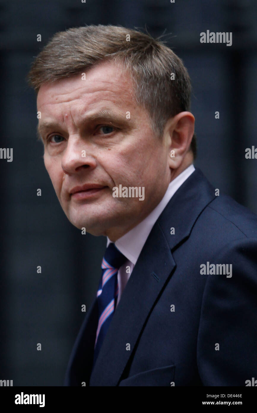 David Jones MP Secretary of State for Wales attends the weekly