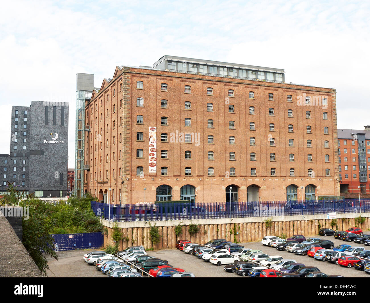 The Place apartments hotel. as seen from Store Street in Manchester UK Stock Photo