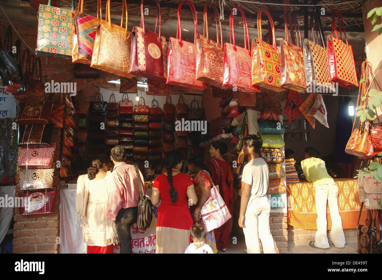 Bags shop at dilli haat market hires stock photography and images Alamy