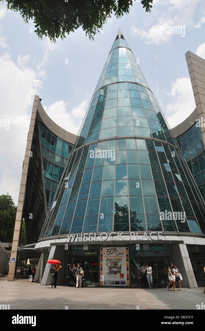Singapore Wheelock Place mall and office tower along Orchard Road