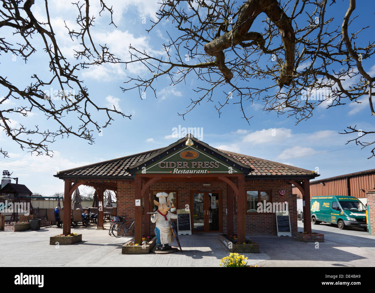 The Cider Press Restaurant at Richs Cider Farm in Watchfield. Somerset