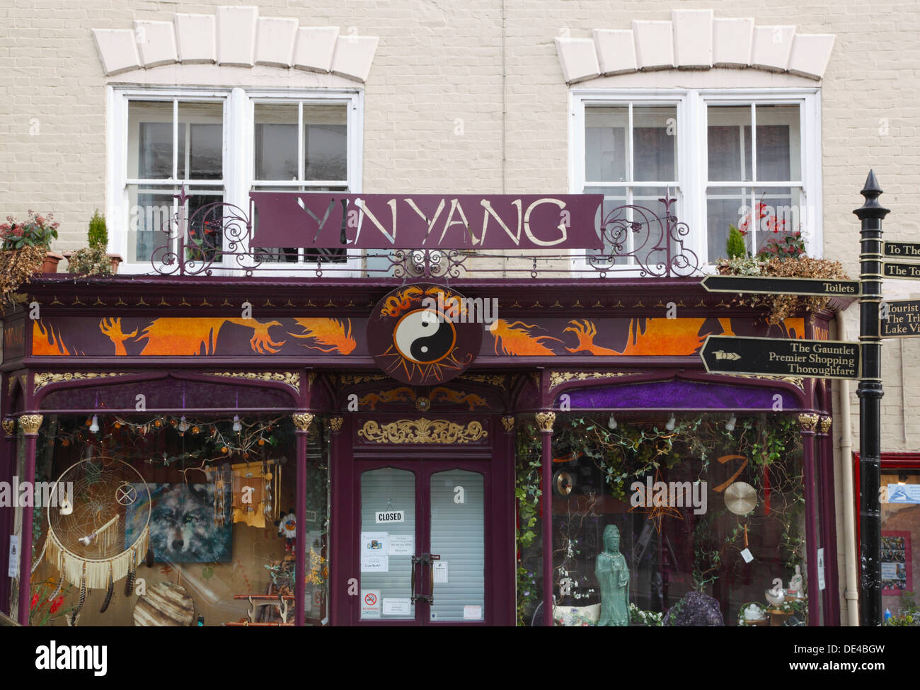 Quirky Shop in Glastonbury. Somerset. England. UK Stock Photo Alamy