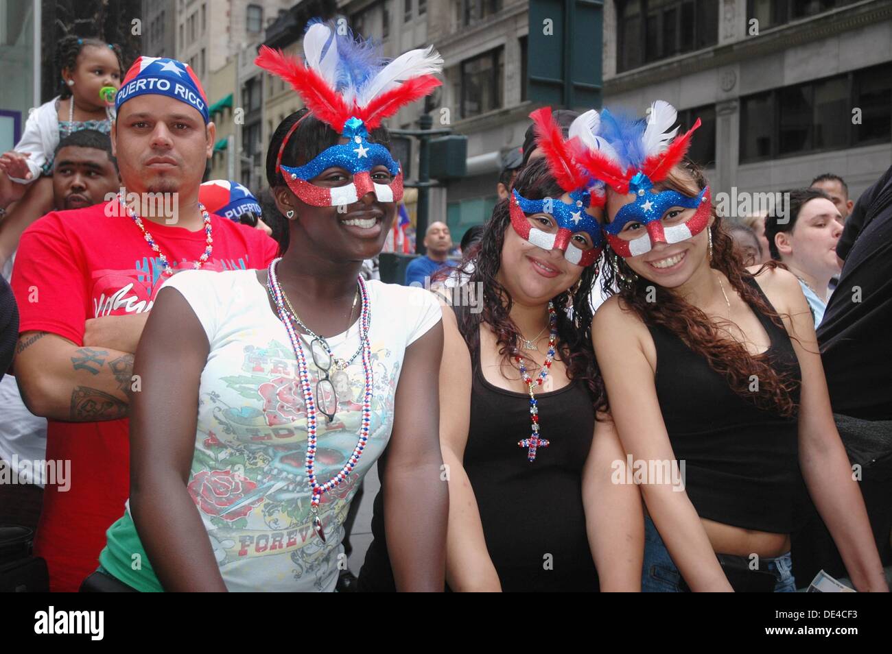 New York City (USA) girls at the Puerto Rican parade Stock Photo Alamy