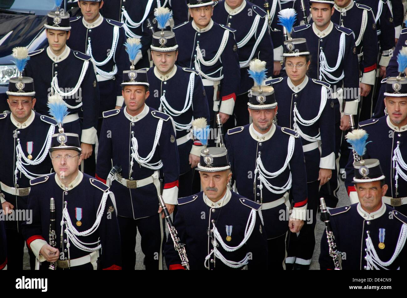 San Marino Republic, soldiers in high uniform during the 1st October  Capitani Reggenti's (Ruling Captains) parade Stock Photo - Alamy