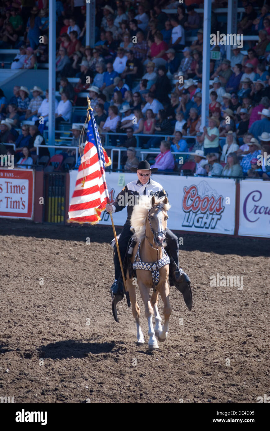 Cowboy American Flag Horse Horseback High Resolution Stock Photography and Images Alamy
