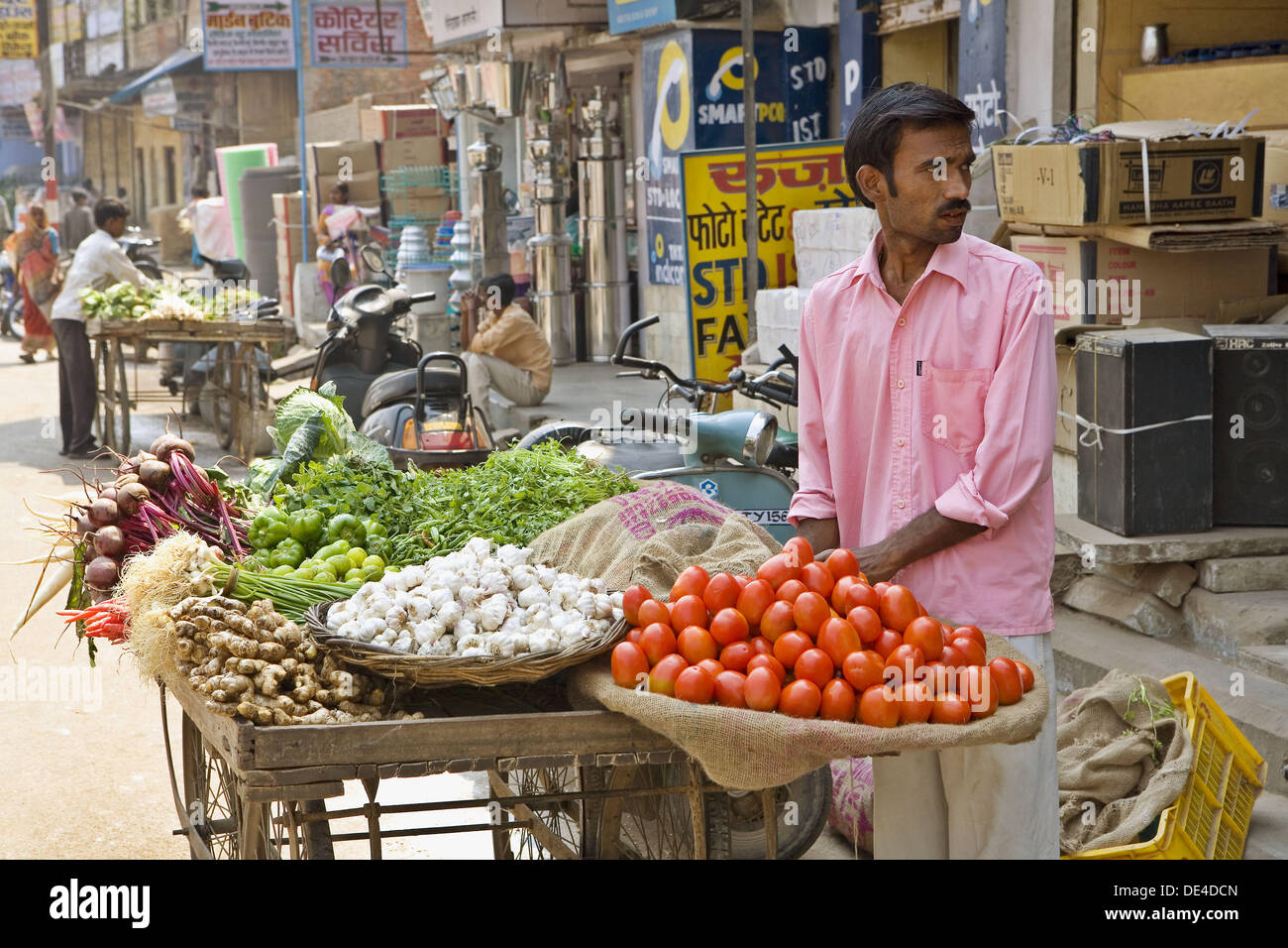 Vegetable Stand, Varanasi, Uttar Pradesh, India Stock Photo Alamy
