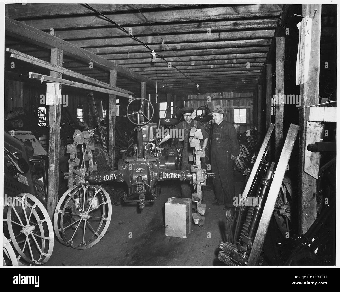 Farm machinery Black and White Stock Photos & Images - Alamy