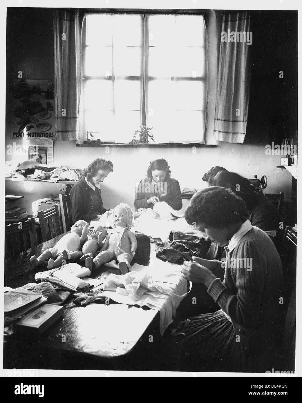 Taos County, New Mexico. Home Economics class at Penasco High School