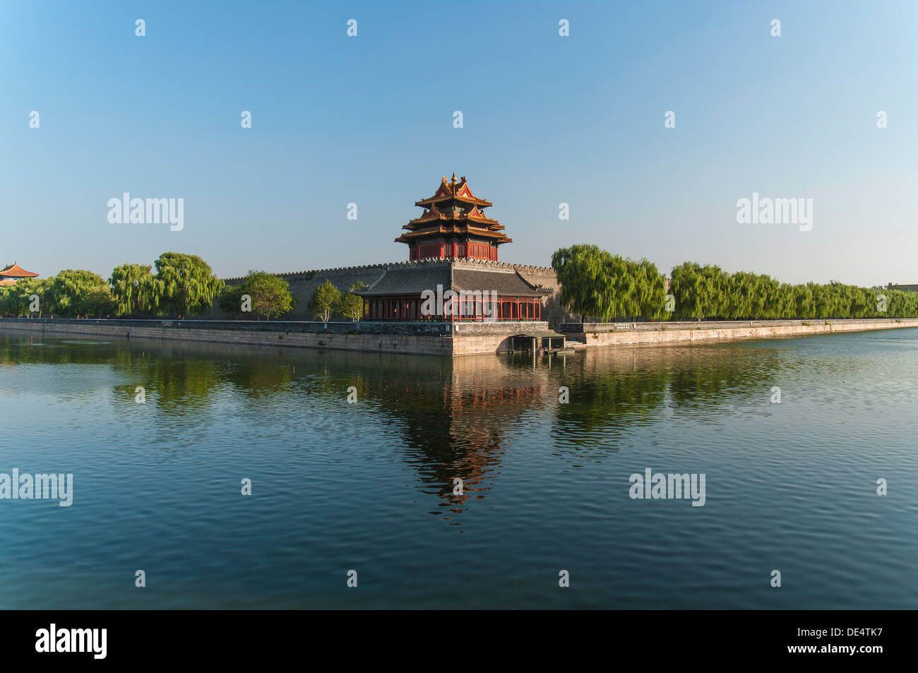 Northwest Corner of The Forbidden City. Beijing. China Stock Photo