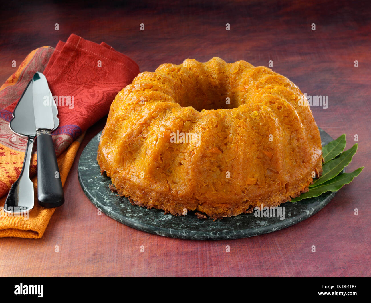 Carrot ring cake Stock Photo Alamy
