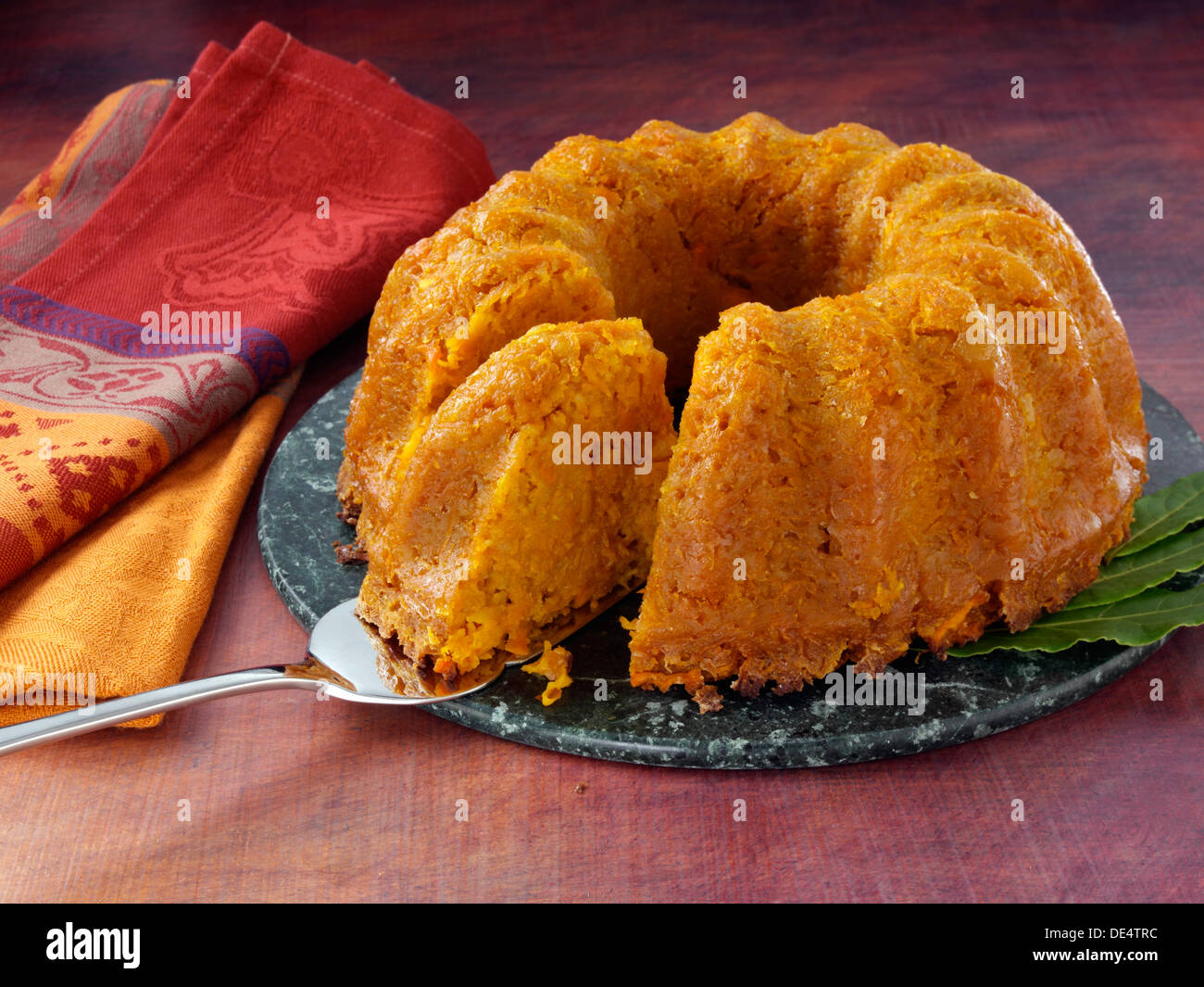 Carrot ring cake Stock Photo Alamy