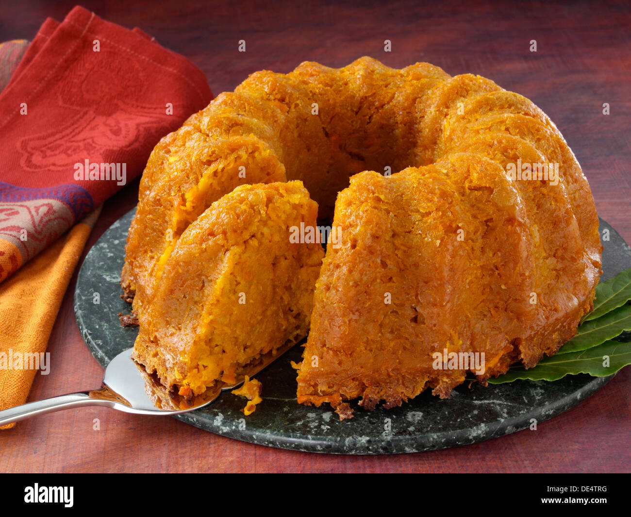 Carrot ring cake Stock Photo Alamy