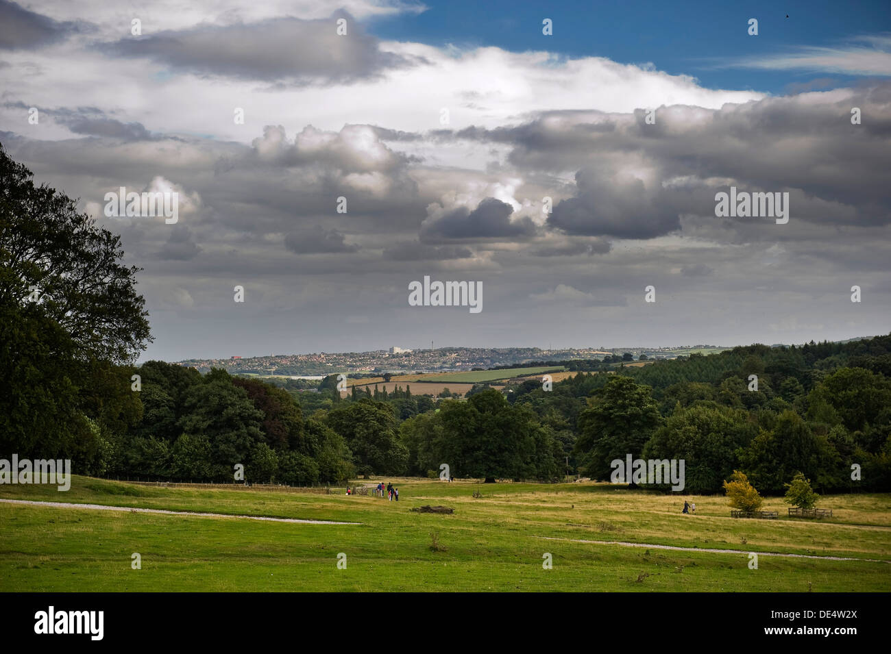 The celestial city of Barnsley viewed from Yorkshire Sculpture Park