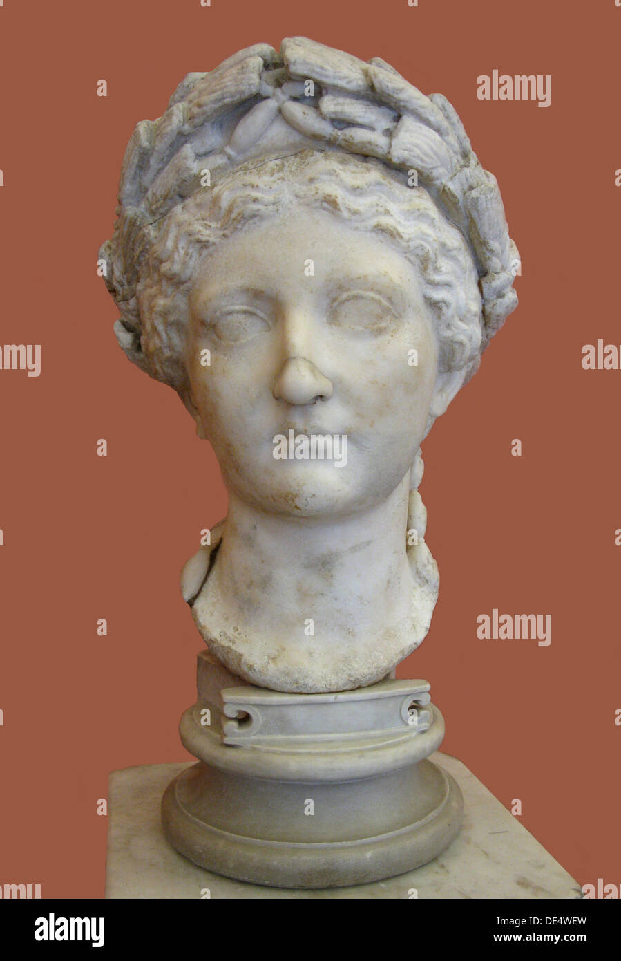 Bust of Livia Drusilla, 1st H. 1st cen. AD. Artist: Art of Ancient Rome, Classical sculpture Stock Photo
