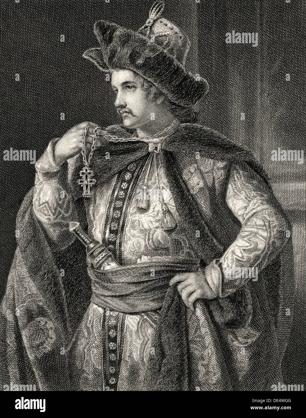 Demetrius, false son of Czar Ivan, character from the drama Demetrius