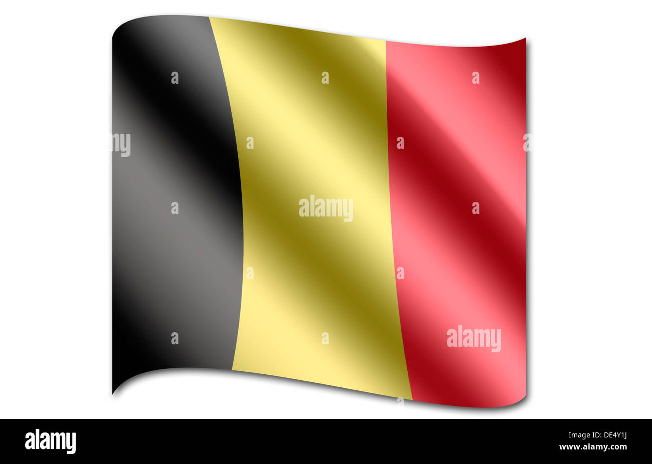Flag of Belgium Stock Photo