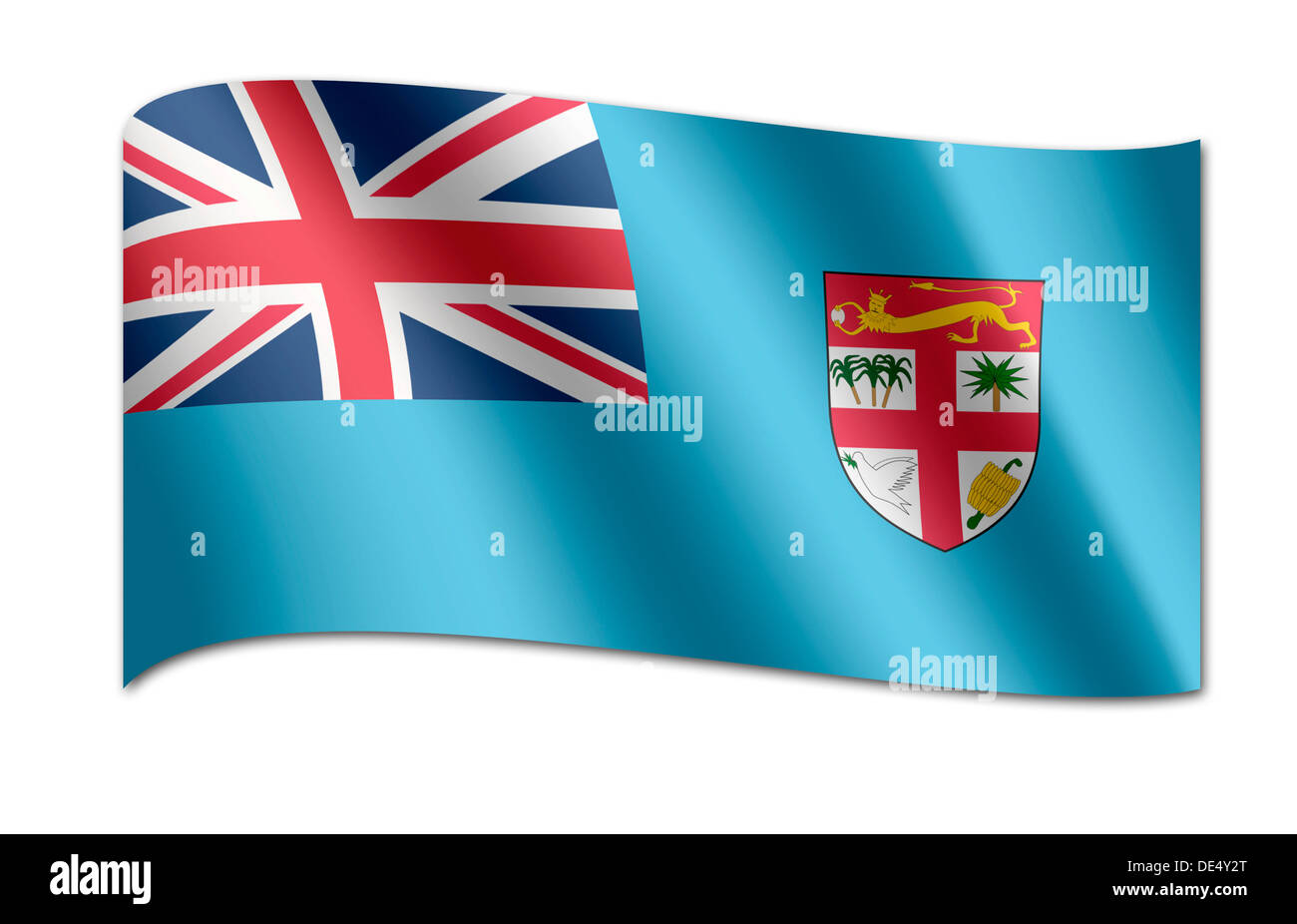 Flag of Fiji Stock Photo