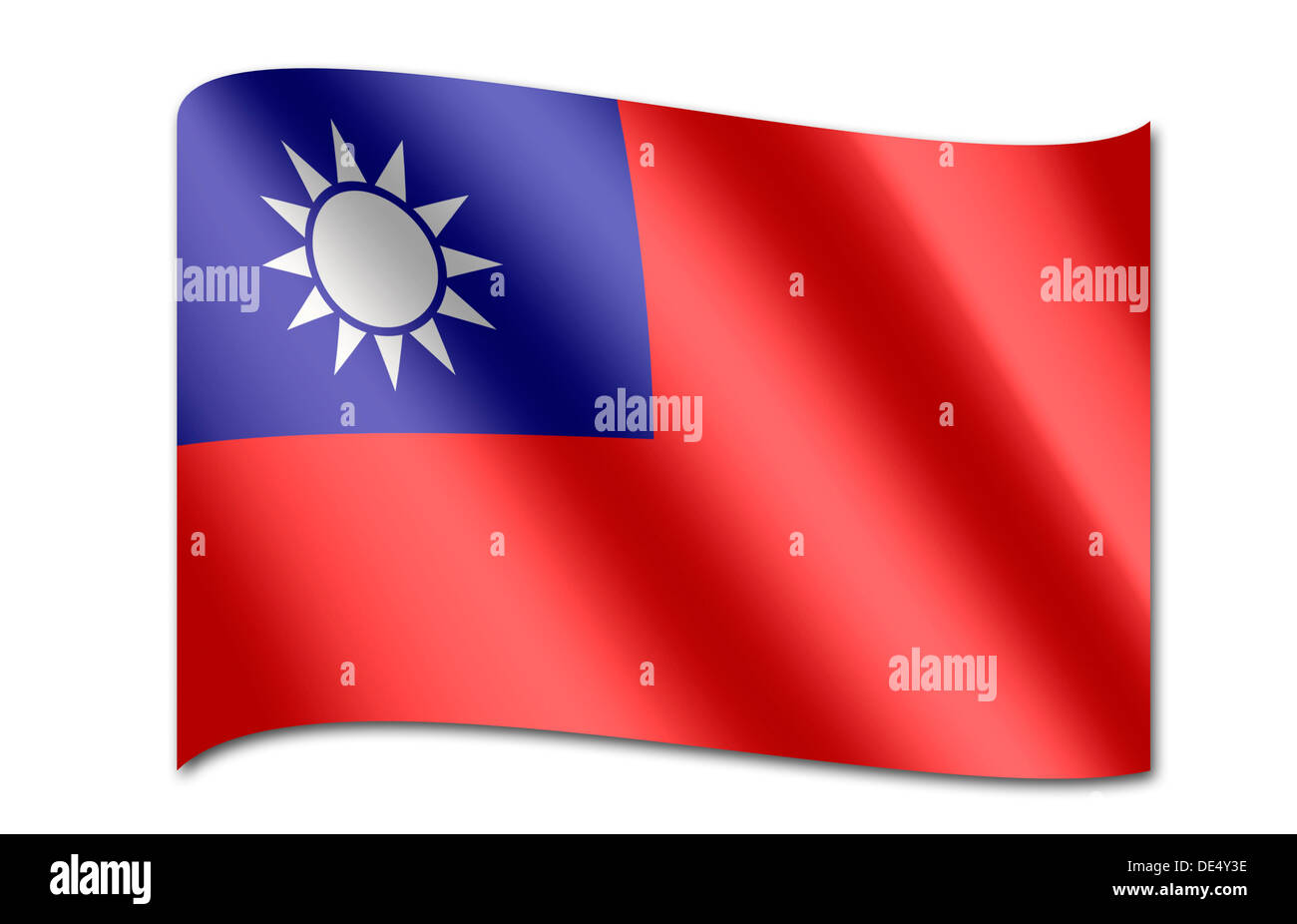 Flag of Taiwan Stock Photo Alamy