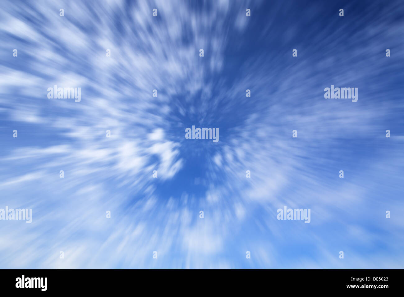 The abstract radial blue blured background Stock Photo