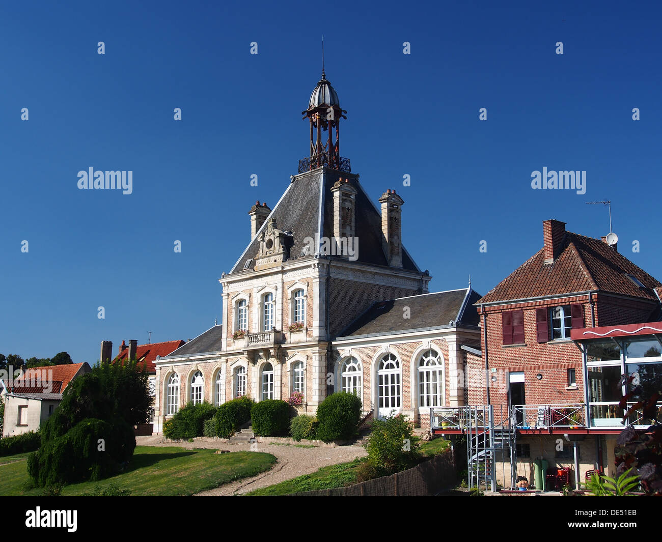 Hotel de Ville de Long, 2 Stock Photo Alamy