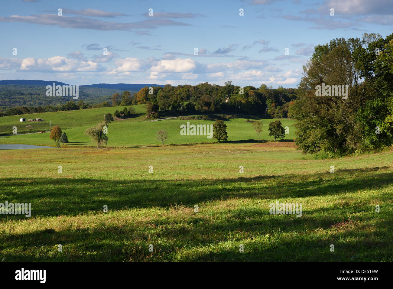 Farm and farm land at Fairview Hill Road Fredon Township Sussex County New Jersey USA Stock Photo