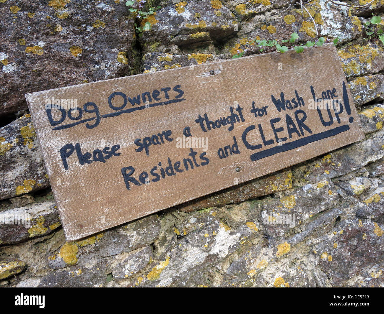 Dog Owners,take some responsibility for dog mess Stock Photo